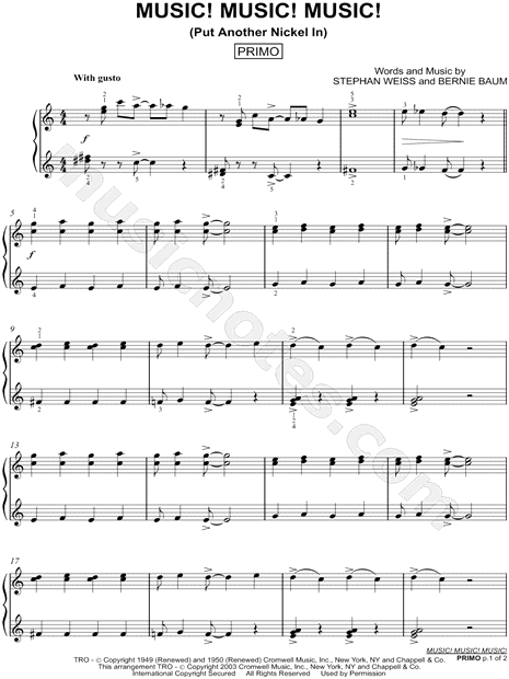 Music! Music! Music!