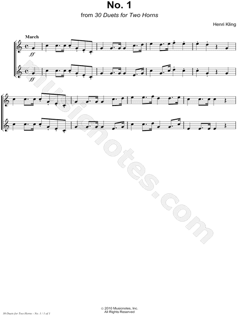 Horn Duet No. 1
