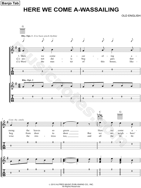 Here We Come A-Wassailing