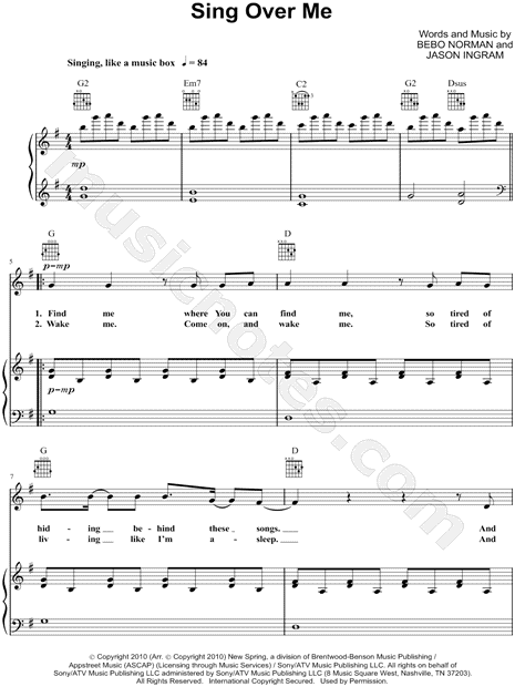 Sing Over Me
