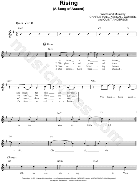 Rising (A Song of Ascent)