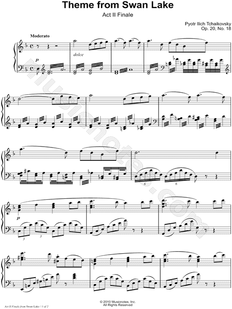 Theme from Swan Lake
