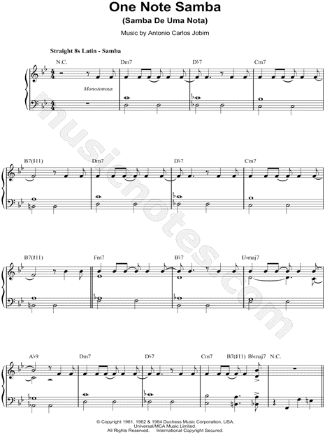 One Note Samba