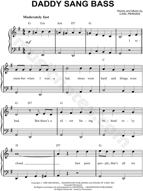 Daddy Sang Bass