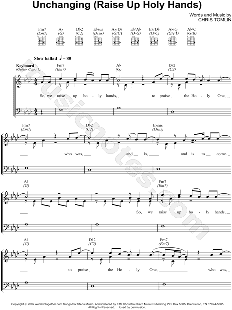 Unchanging (Raise Up Holy Hands)