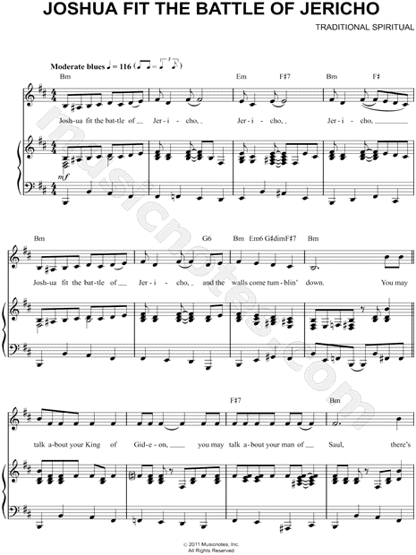 Joshua Fit the Battle of Jericho