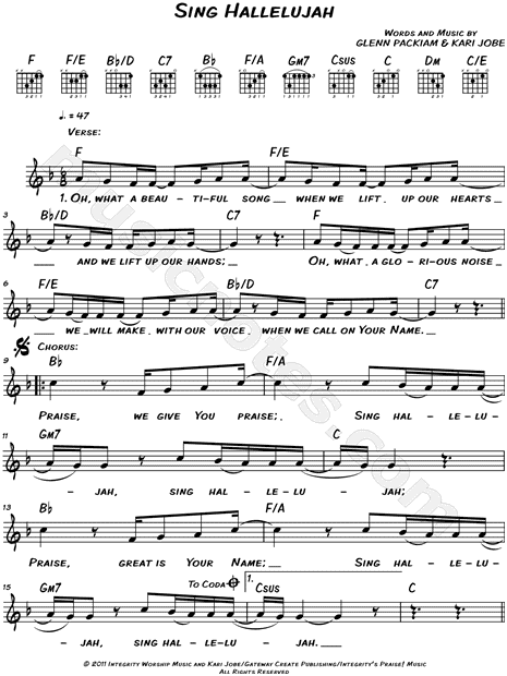 Sing Hallelujah