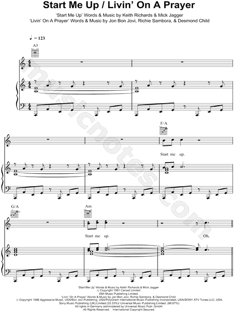 Start Me Up / Livin' on a Prayer