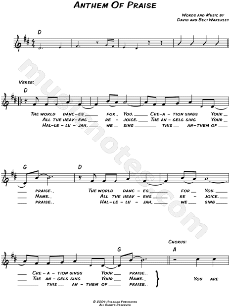 Anthem of Praise