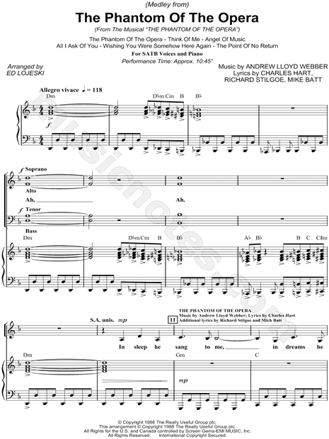 Medley from The Phantom of the Opera