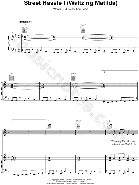 Street Hassle I (Waltzing Matilda)