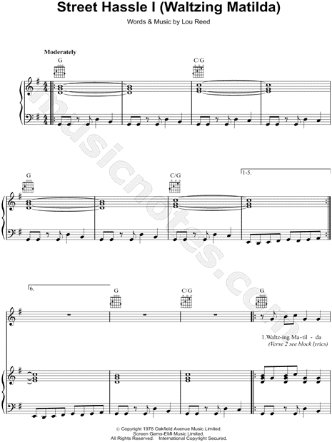 Street Hassle I (Waltzing Matilda)