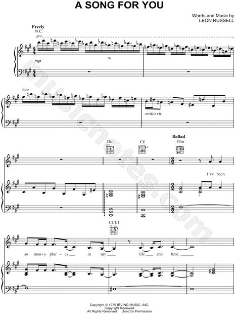 A Song for You
