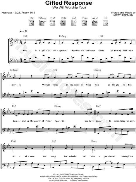 Gifted Response (We Will Worship You)