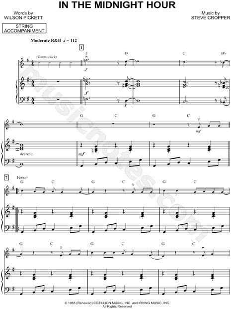 In the Midnight Hour - Piano Accompaniment (Strings)