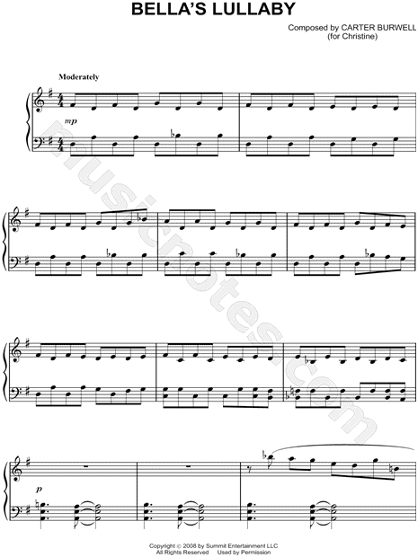 Twilight - Piano Solo Pack featuring Bella's Lullaby