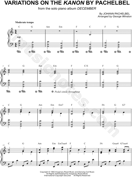 Variations on the Kanon by Pachelbel
