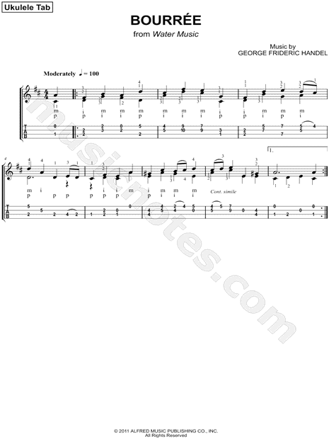 Bourrée, from Water Music