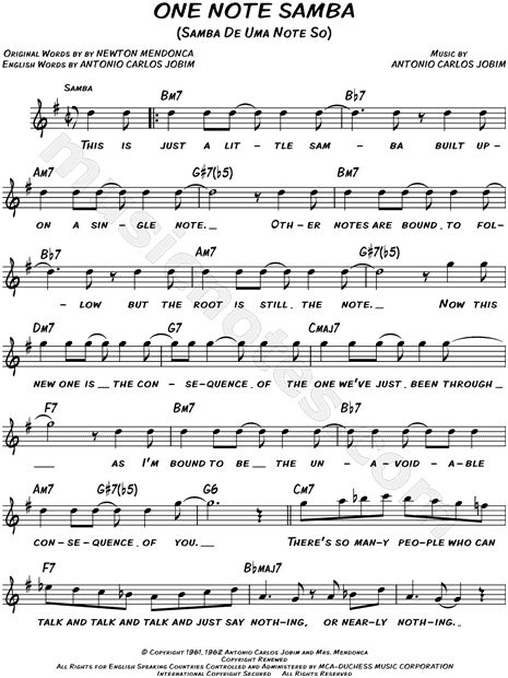 One Note Samba