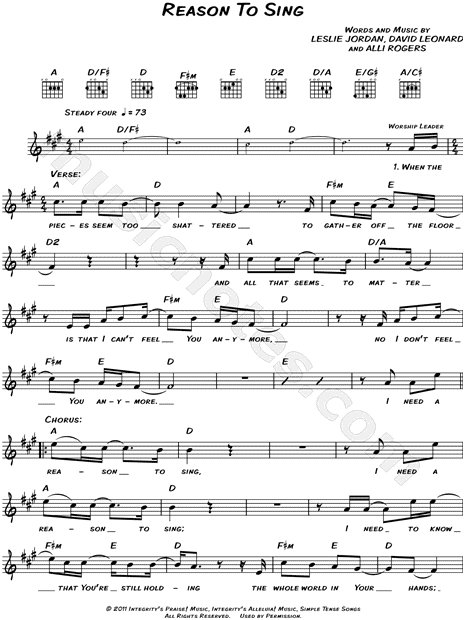 Reason To Sing