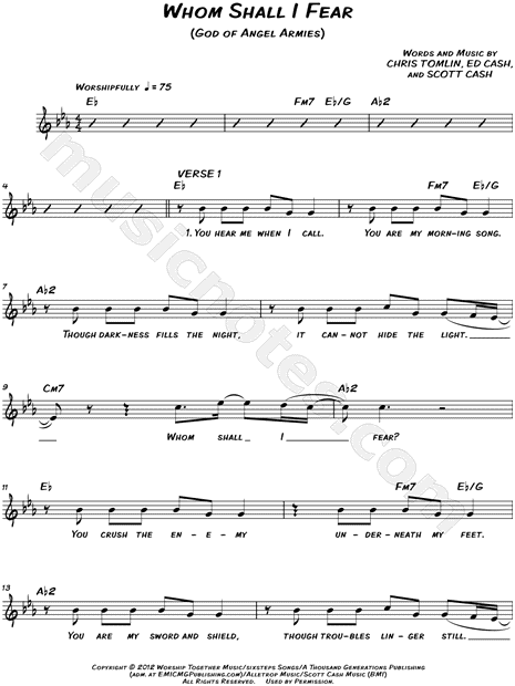 Whom Shall I Fear (God of Angel Armies)