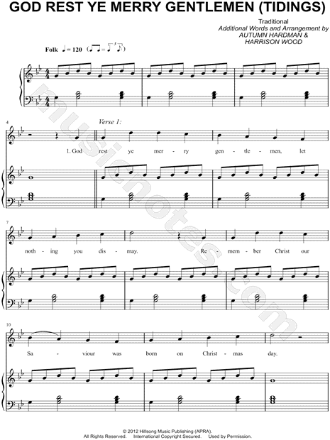 God Rest Ye Merry, Gentlemen (Tidings)