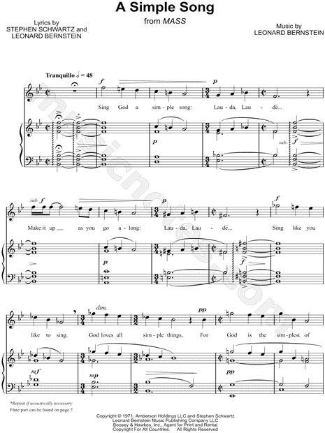 A Simple Song