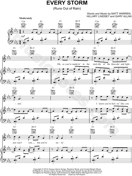 Every Storm (Runs Out of Rain)