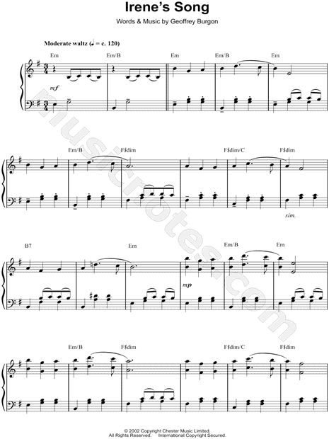 Irene's Song