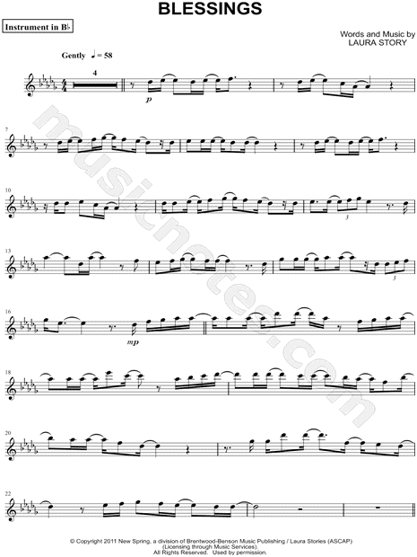 Blessings - Bb Instrument