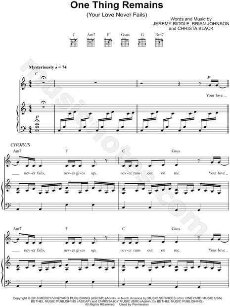 One Thing Remains (Your Love Never Fails)