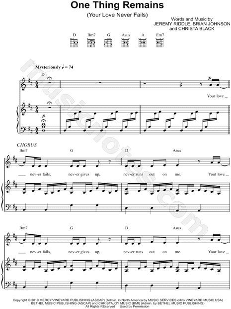 One Thing Remains (Your Love Never Fails)