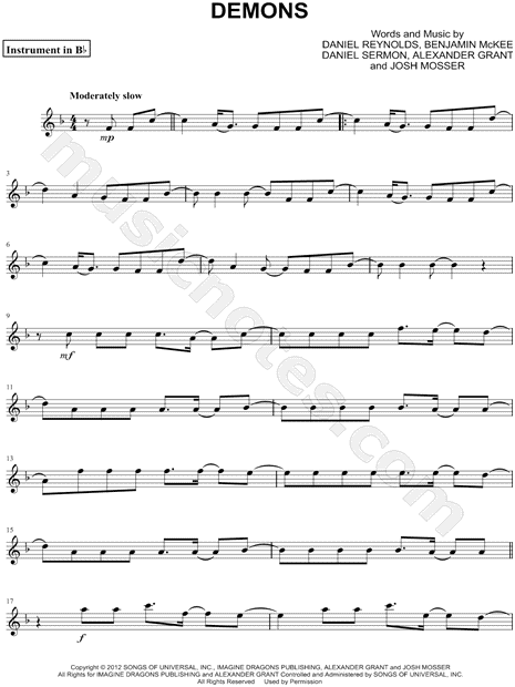 Demons - Bb Instrument