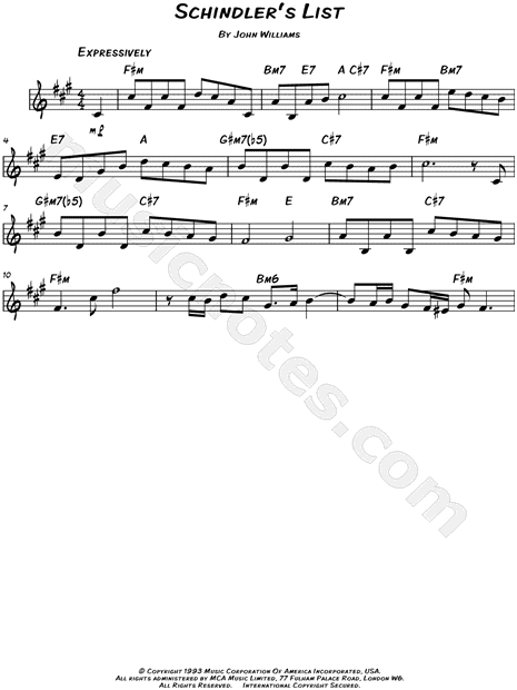 Theme from Schindler's List
