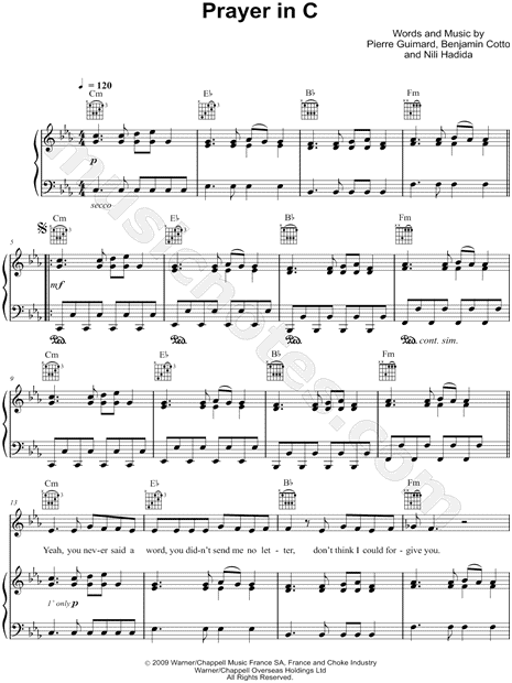 Prayer in C