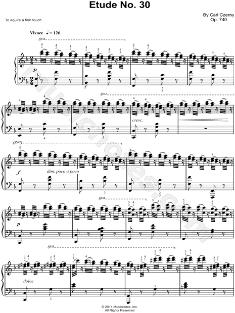 The Art of Finger Dexterity, Op. 740: Etude No. 30