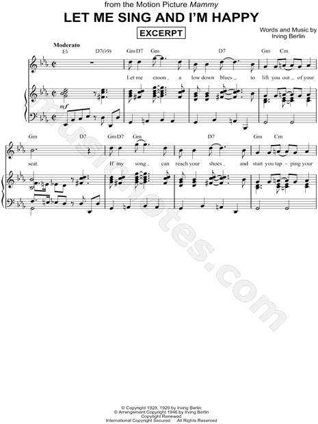 Let Me Sing and I'm Happy [Excerpt]