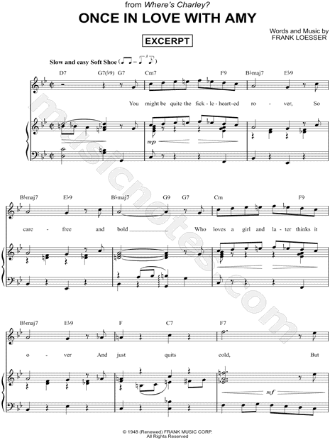 Once in Love with Amy [Excerpt]