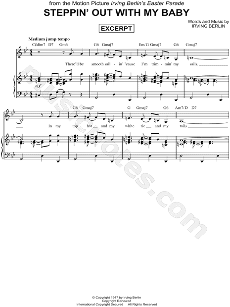 Steppin' Out With My Baby [Excerpt]
