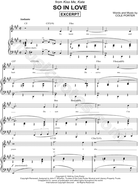 So in Love [Excerpt]