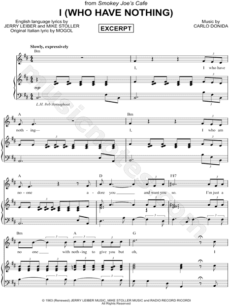 I (Who Have Nothing) [Excerpt]