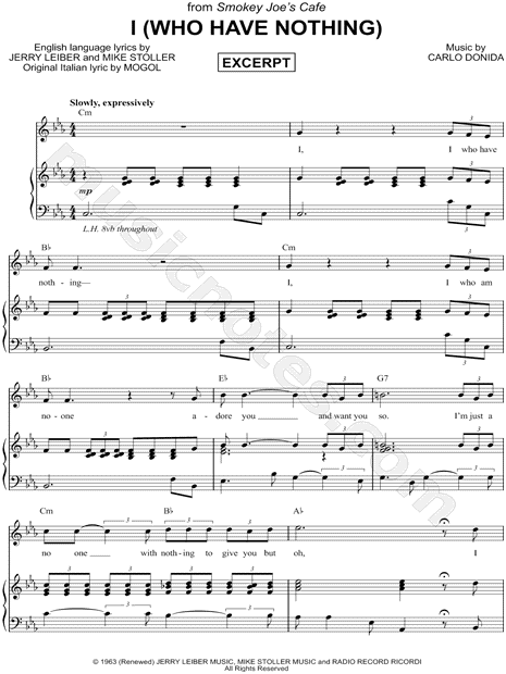 I (Who Have Nothing) [Excerpt]