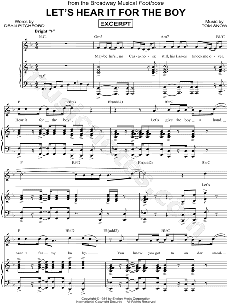 Let's Hear It for the Boy [Excerpt]