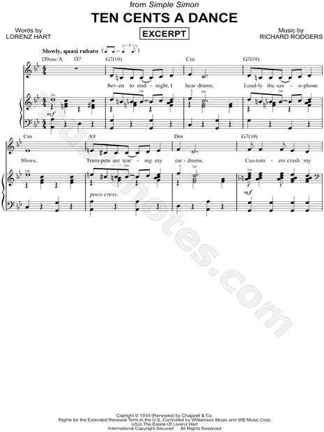 Ten Cents a Dance [Excerpt]