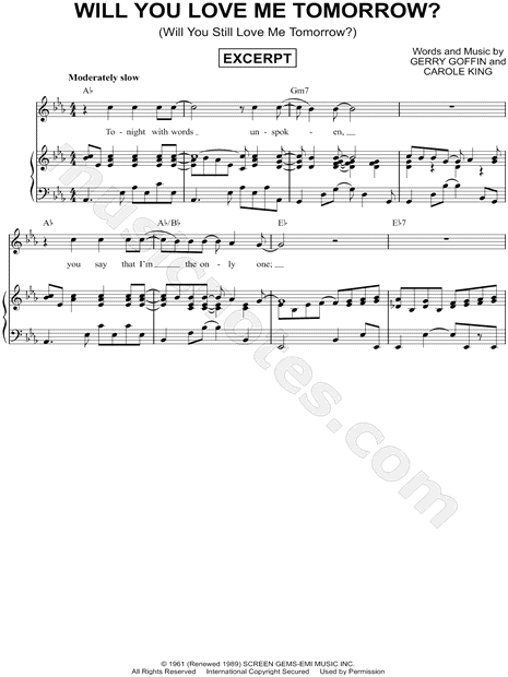 Will You Love Me Tomorrow? [Excerpt]