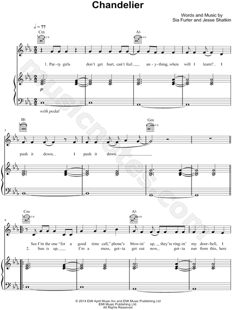 Chandelier (Piano Version)