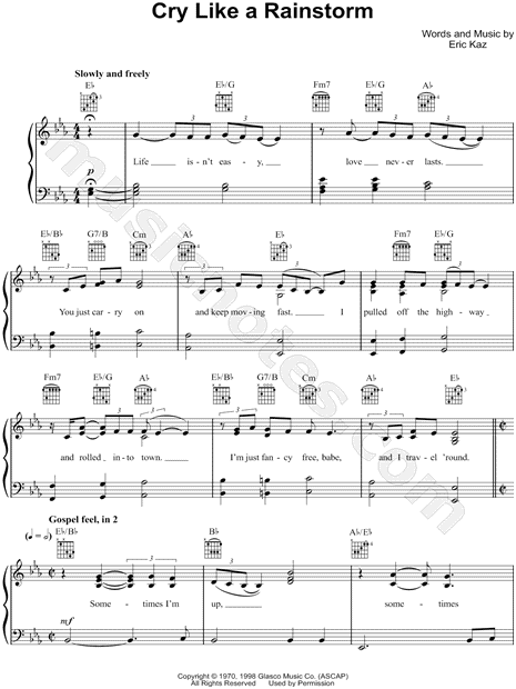 Cry Like a Rainstorm