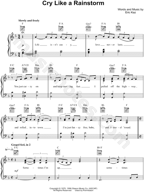 Cry Like a Rainstorm