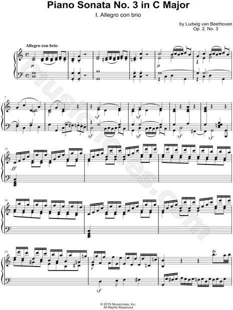Piano Sonata No. 3 in C Major: I. Allegro con brio