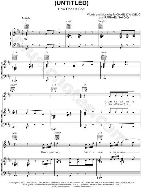 Untitled (How Does It Feel)
